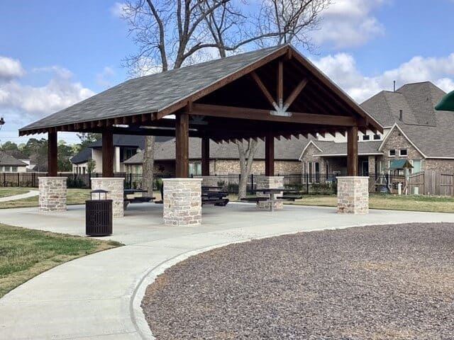 custom pavilion outdoor kitchen pergola
